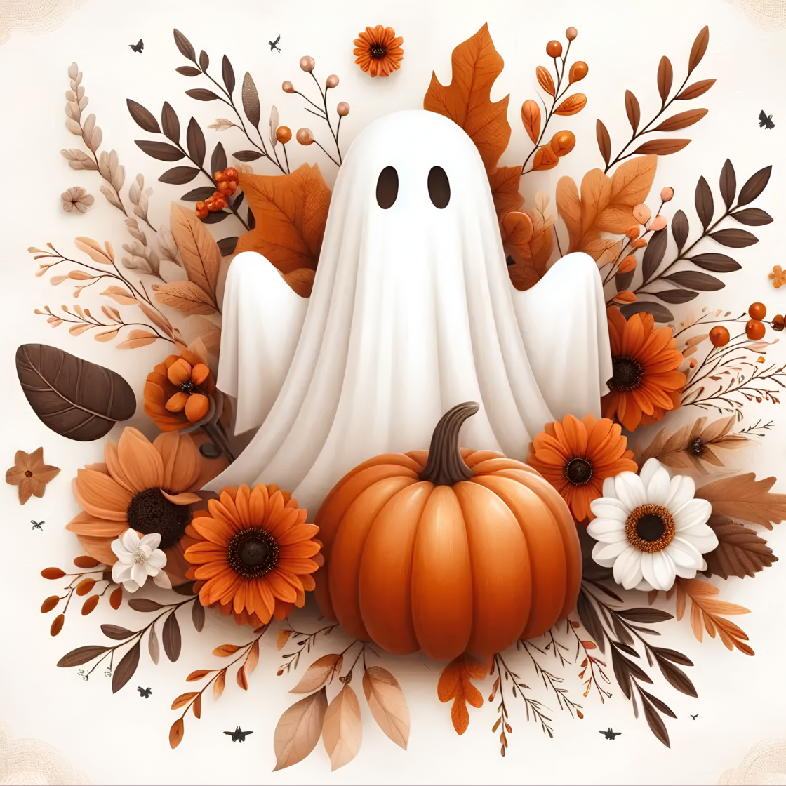 Autumn Ghost & Pumpkins (3FD+3AB)