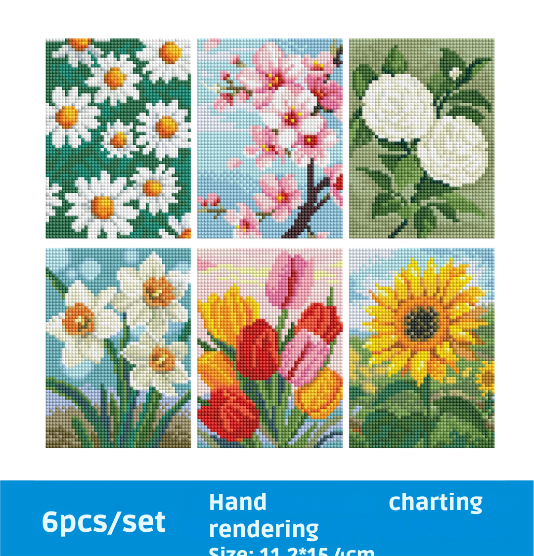 MINI - Story of Flowers (AB) 11x15cm - Square Drills