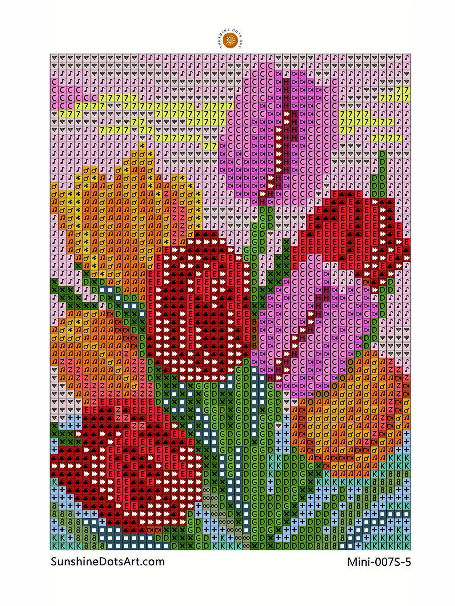 MINI - Story of Flowers (AB) 11x15cm - Square Drills
