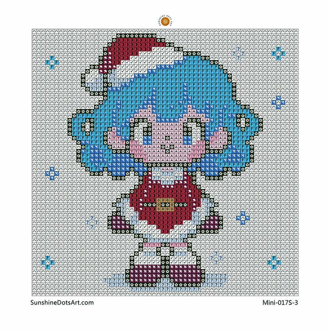 MINI - Christmas Girls (AB+FD) 15x15cm - Square Drills