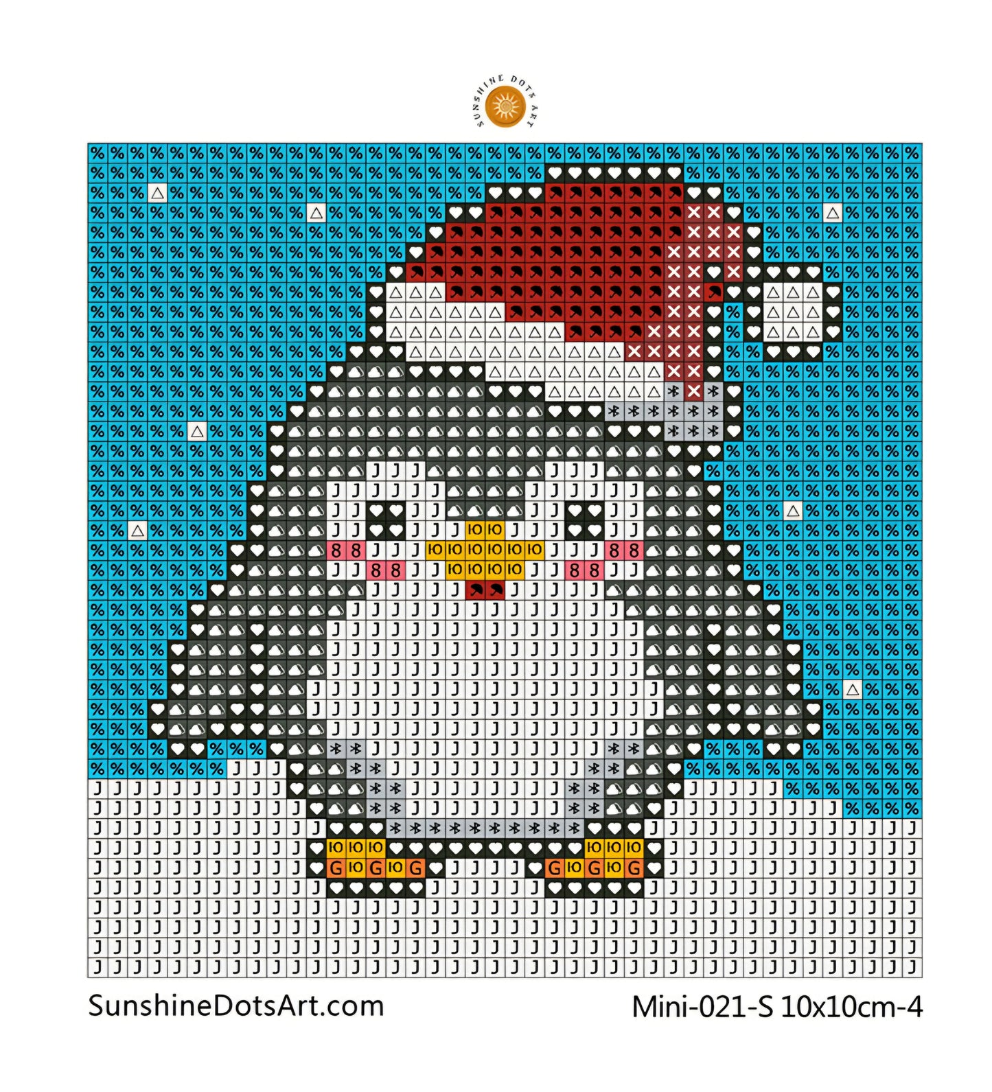 MINI - Christmas Animals (AB+FD) 10x10cm - Square Drills