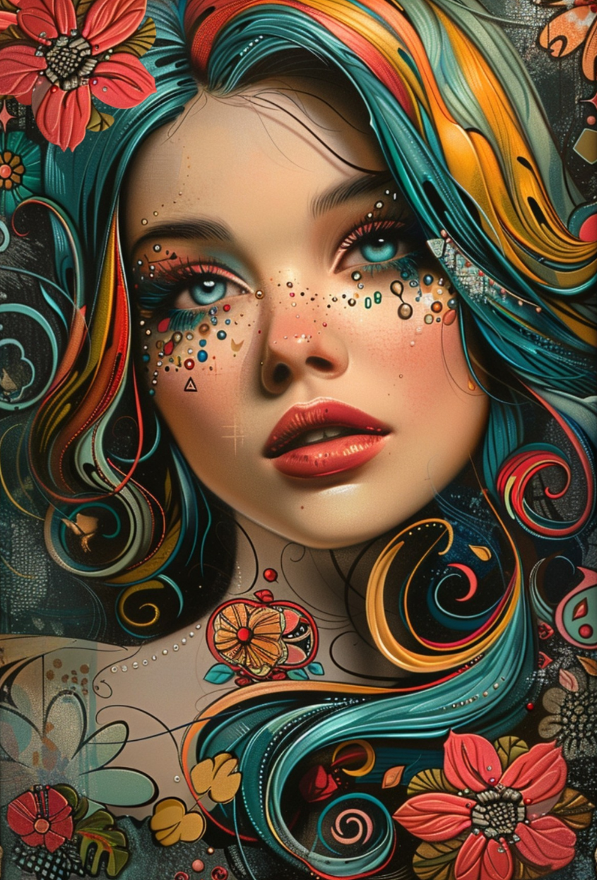 Floral Mirage (4FD+4AB)