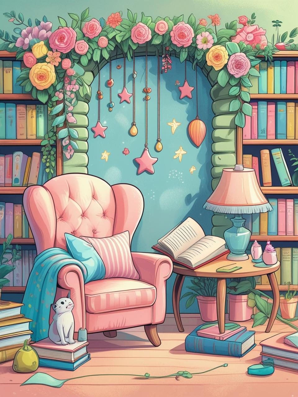 Whimsical Book Nook (FD+AB Drills)