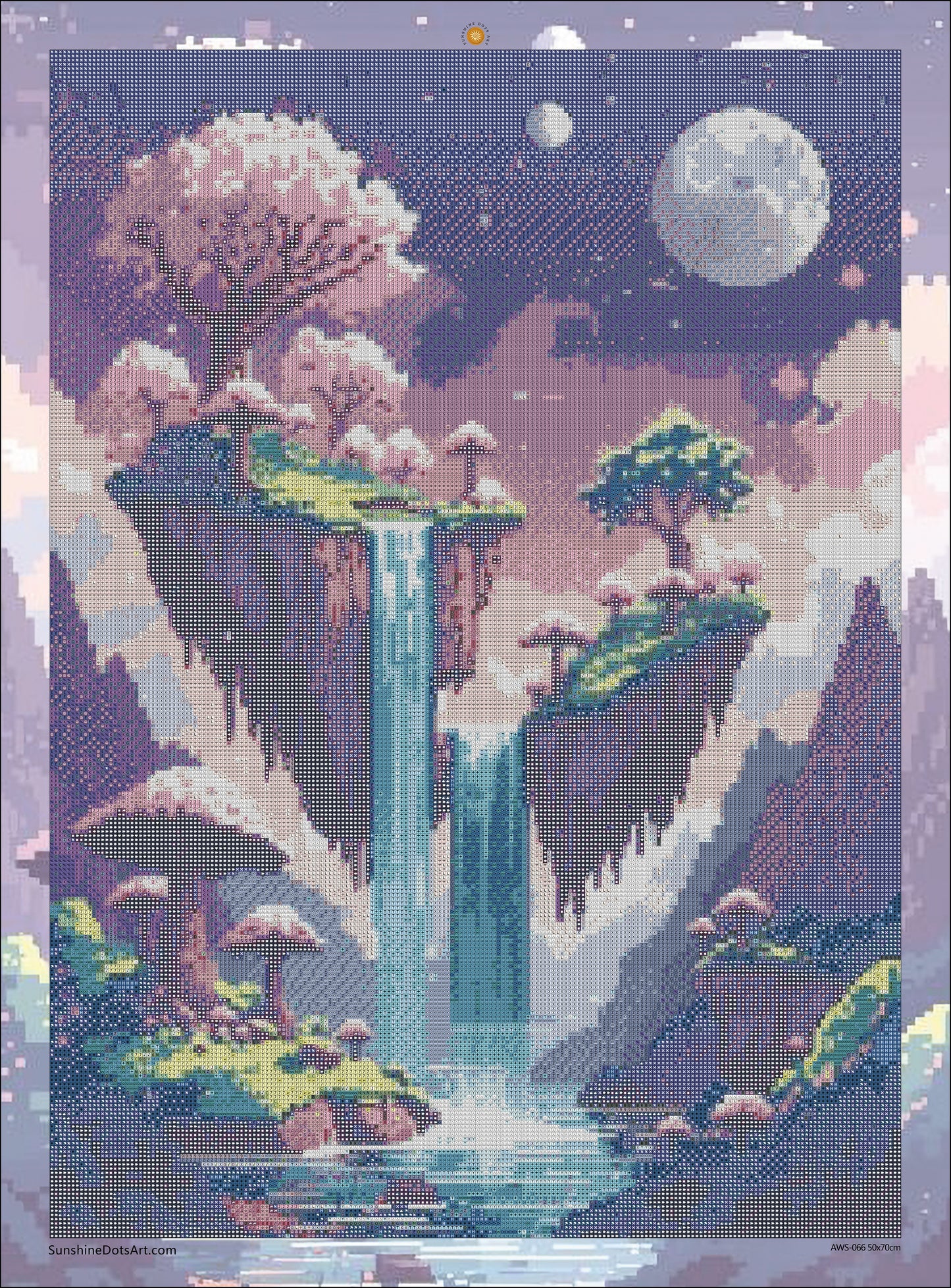 Pixel Falls of the Sakura Sky (5FD + 3Crystal)