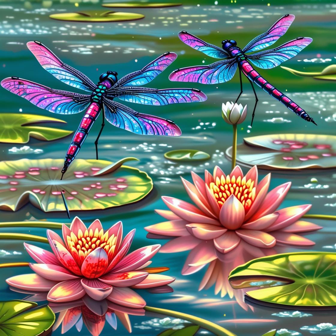 Dragonfly Garden Bliss (FD+AB Drills)