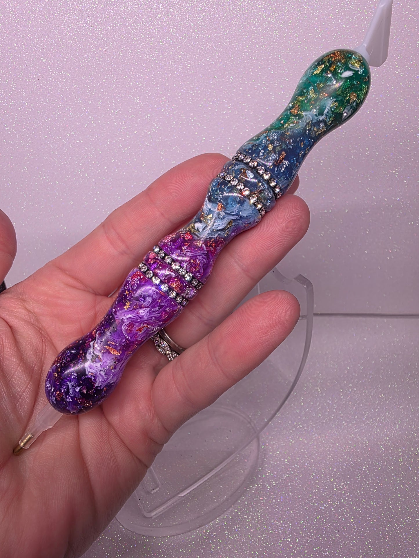 Aurora Bloom Resin Pen