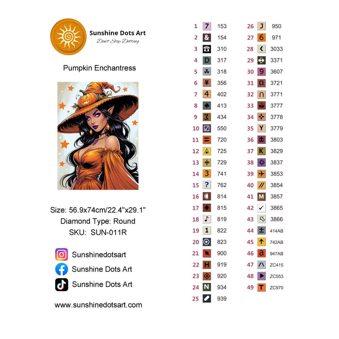 Pumpkin Enchantress (FD+AB) 50x65cm ππ²