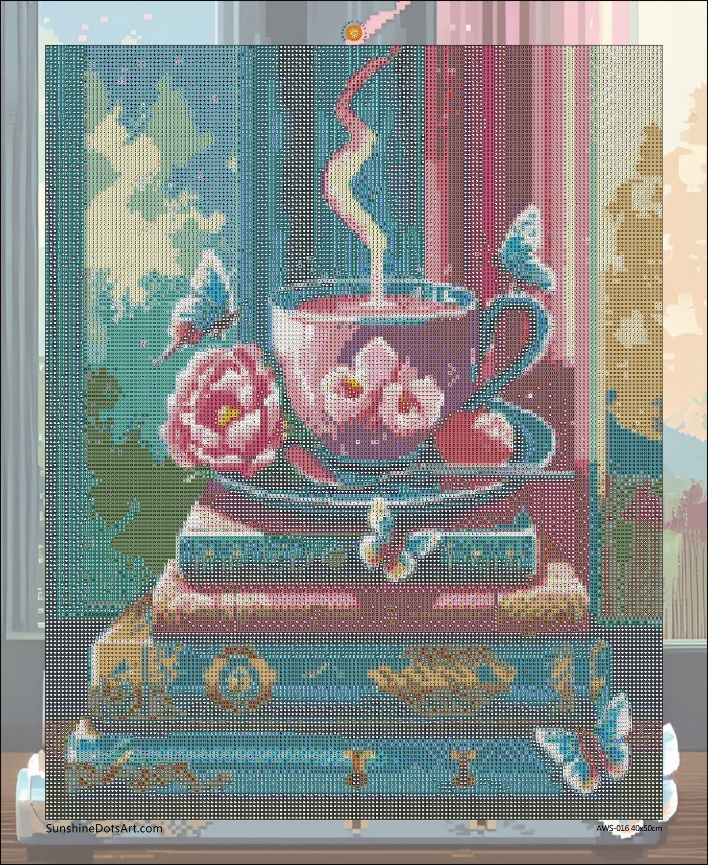 Butterfly Tea & Bookstack (4FD+3AB)