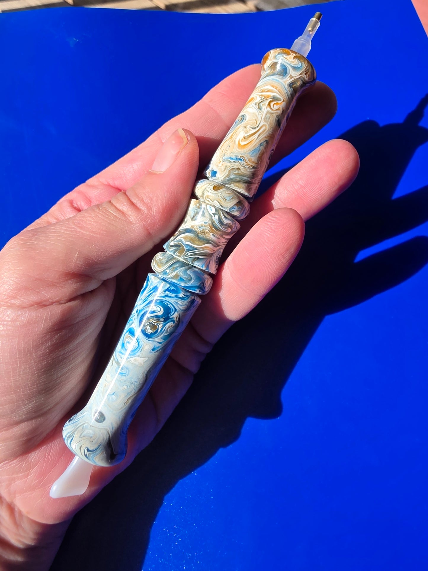 Ocean Marble Resin Pen