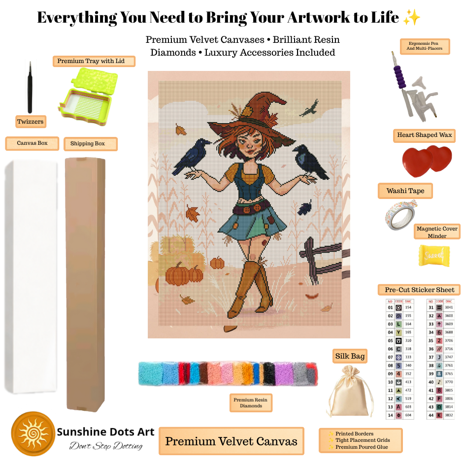 Ravenโs Harvest Witch (FD+AB) 45x60cm ๐๐ฒ