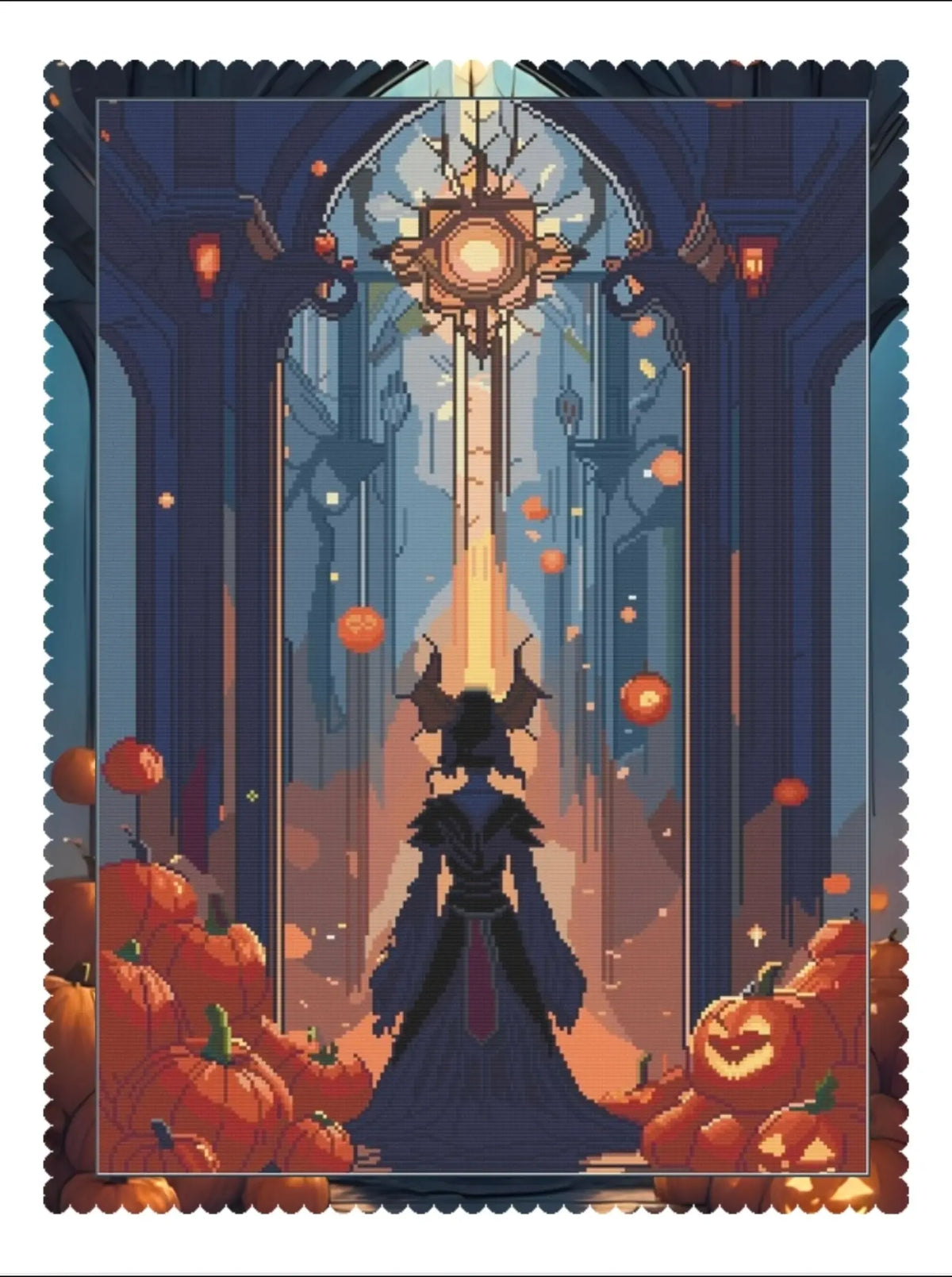 Hall of the Pumpkin Queen (FD+Crystal) 50x70cm 🔘🔲 | Diamond Painting Kit