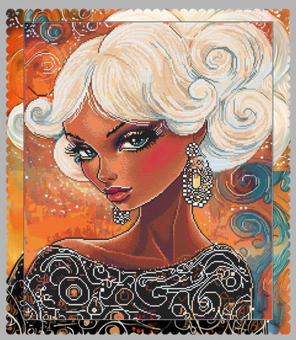 Vintage Glam (FD) 50x60cm 🔘🔲