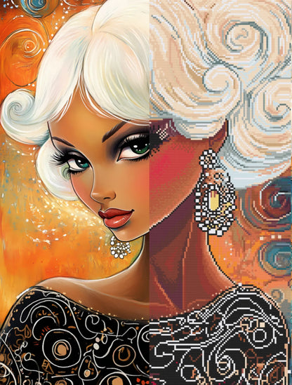 Vintage Glam (FD) 50x60cm 🔘🔲