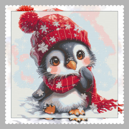 Snowy Snuggles (FD+AB) 50x50cm 🔘🔲