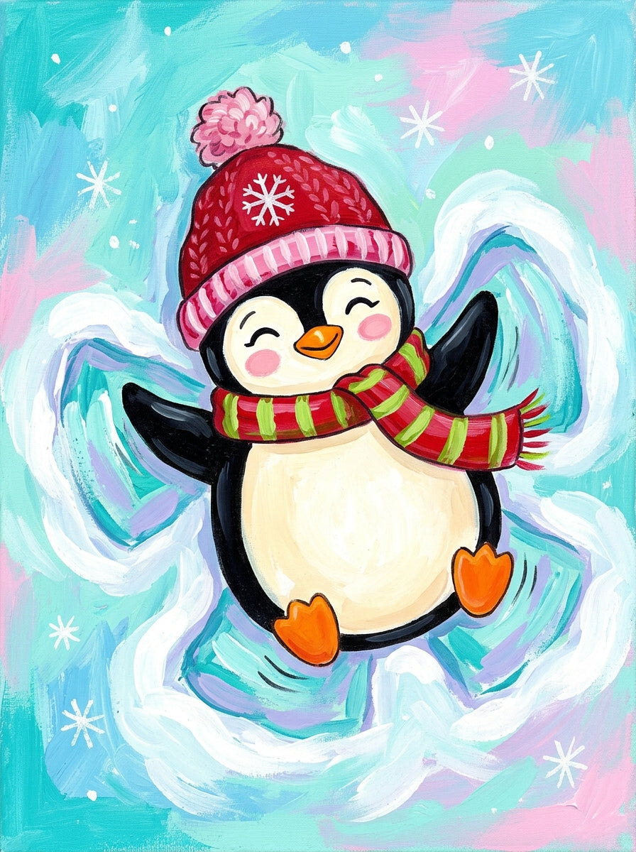 Snow Angel Waddles (FD+AB) 40x55cm 🔘🔲