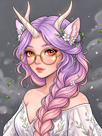 Amethyst Whisper  (FD+AB) 50X70cm 🔘🔲 | Diamond Painting Kit
