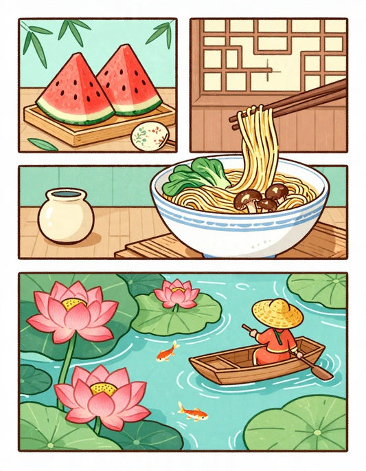 Lotus & Little Moments (FD+AB) 50X70cm 🔘🔲 | Diamond Painting Kit