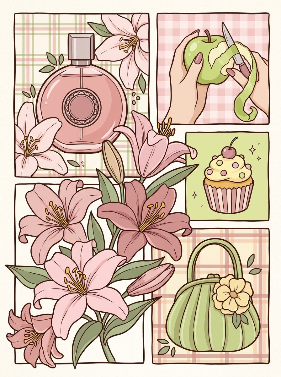 Lilies & Little Luxuries (FD+AB) 50X70cm 🔘🔲 | Diamond Painting Kit