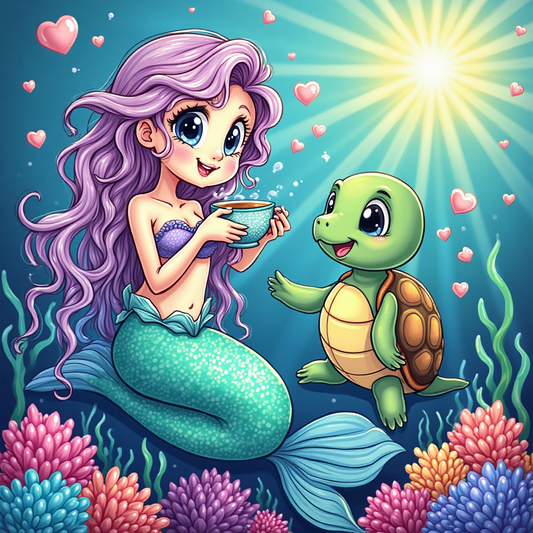 Mermaid Tea & Turtle Smiles (4FD+3Crystal Drills)