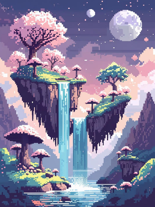 Pixel Falls of the Sakura Sky (3FD+3Crystal)