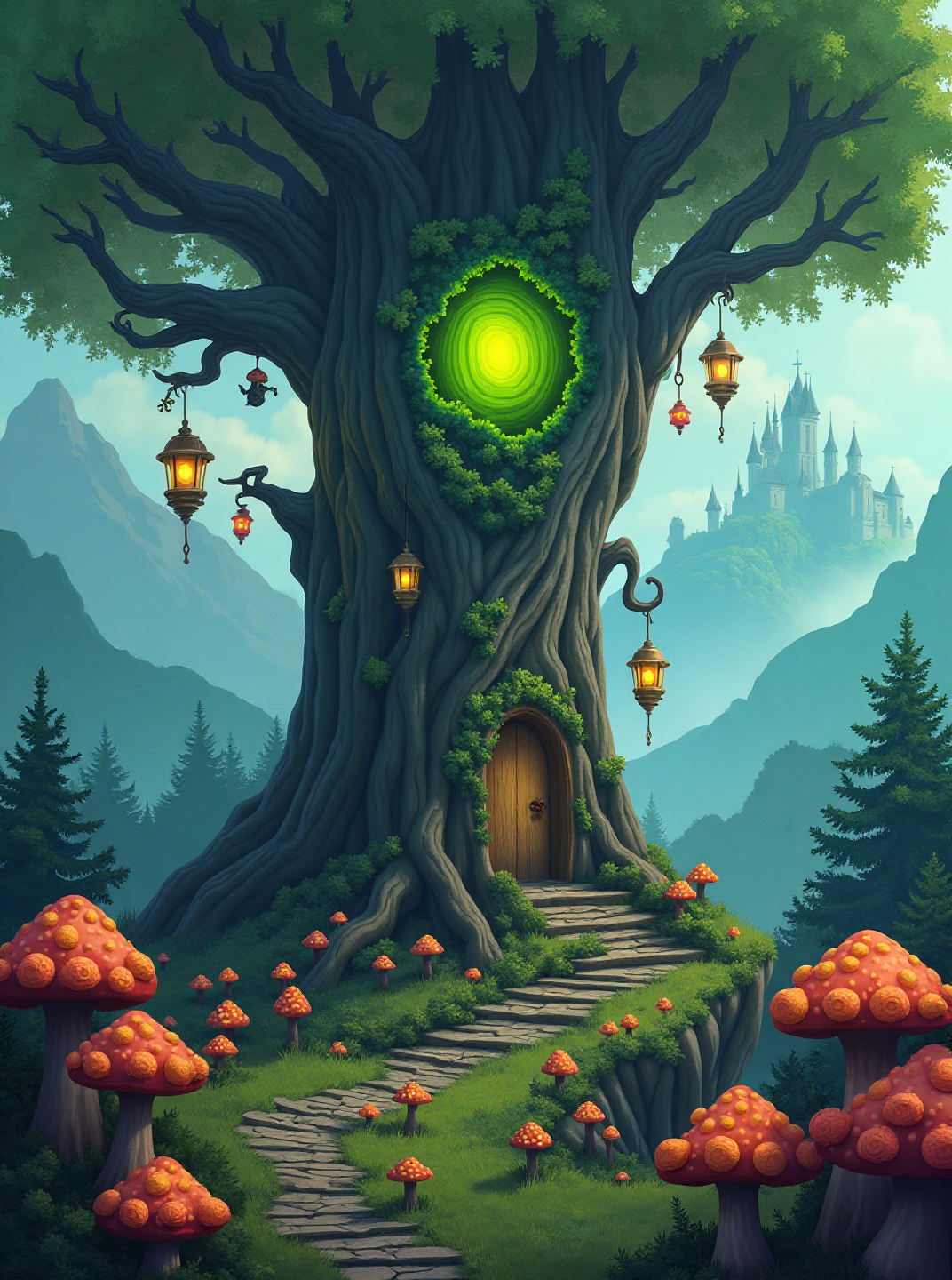 The Enchanted Tree Portal (3FD+2Crystal)
