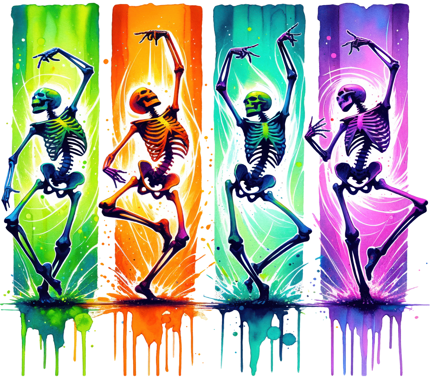 Dancing Skeletons (4FD + 4AB)