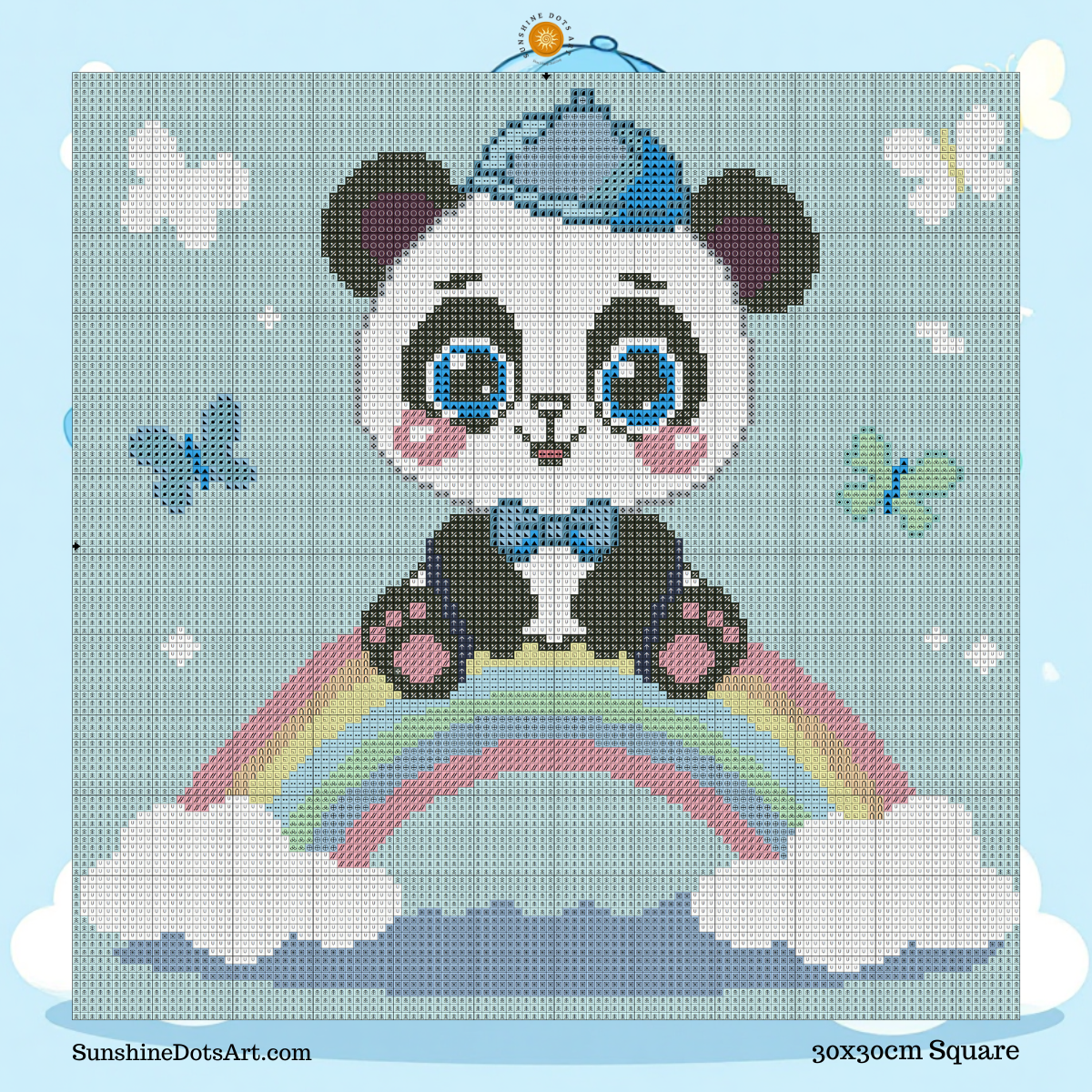 MINI – Rainbow Panda Cutie (FD+AB) 30x30cm 🔲