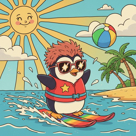 Beach Day Penguin (100% FD)