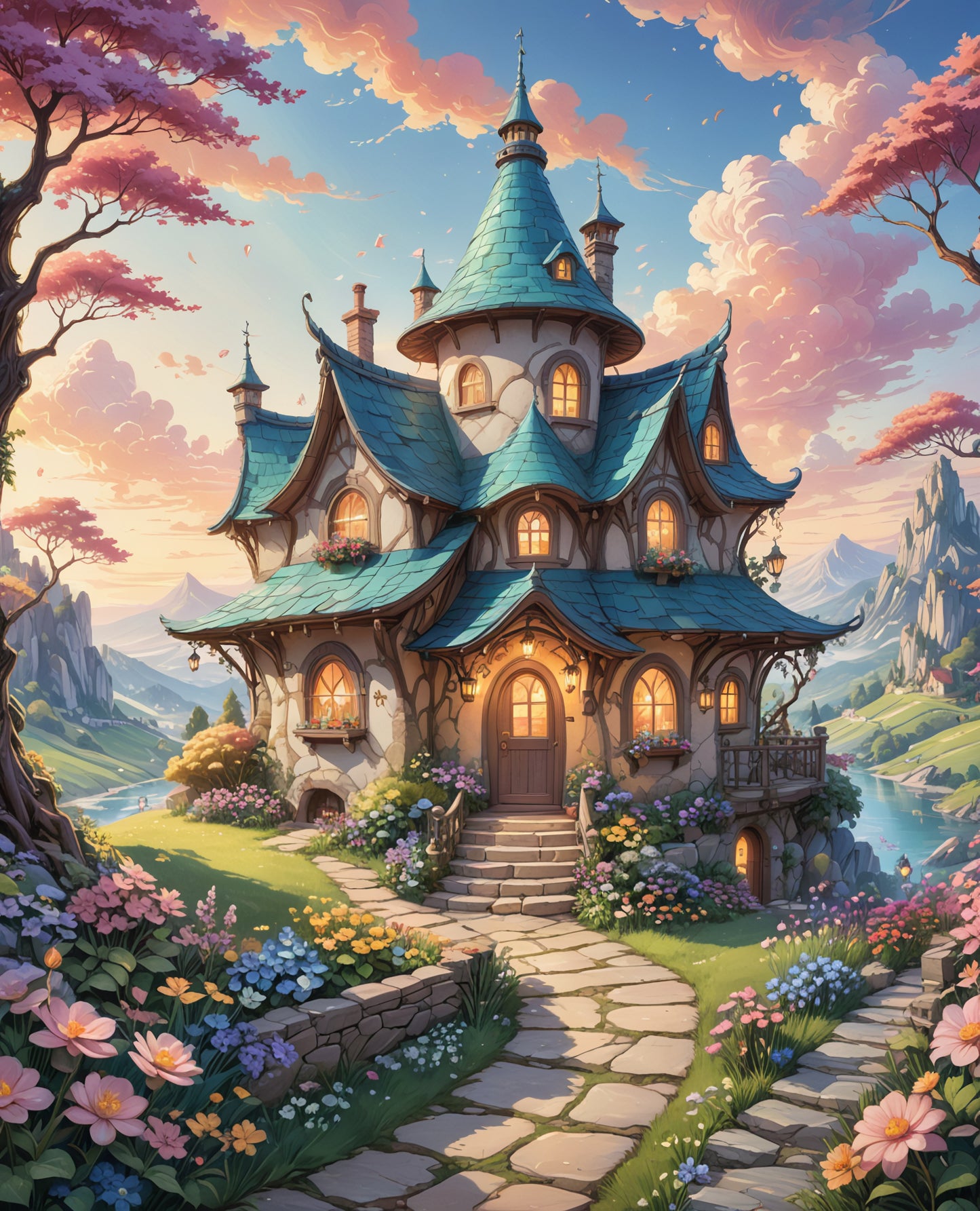 Enchanted Meadow Cottage (5 Fairy Dust + 3 AB + 1 Metallic)