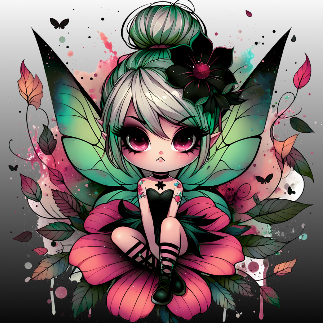 Midnight Blossom Fairy (FD+AB) 50x60cm 🔘🔲