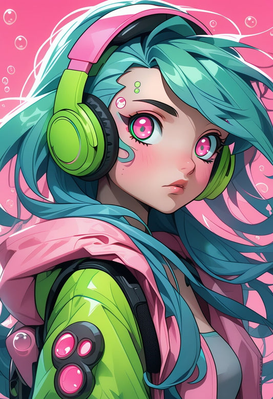 Neon Beat Girl  (FD+AB+ Metallic)