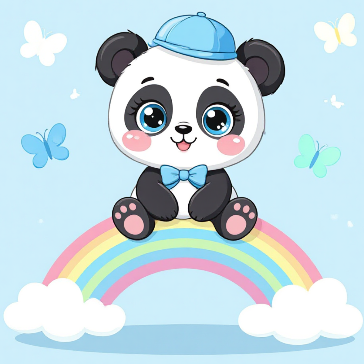 MINI – Rainbow Panda Cutie (FD+AB) 30x30cm 🔲