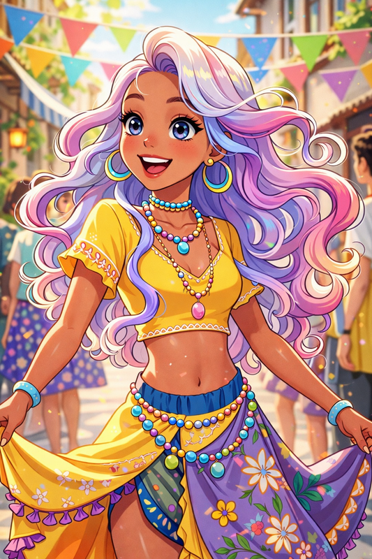 Festival Glow Dancer (FD + AB) 50×70cm 🔘🔲