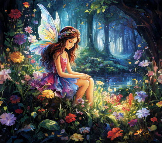 Midnight Blossom Fairy (FD+AB) 60x60cm 🔘🔲