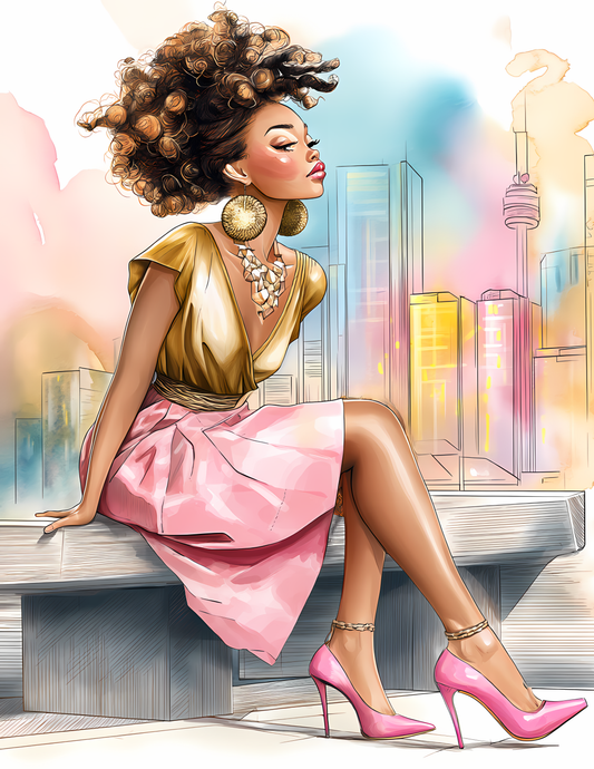 City Glow Beauty (FD+AB) 50x65cm 🔘🔲