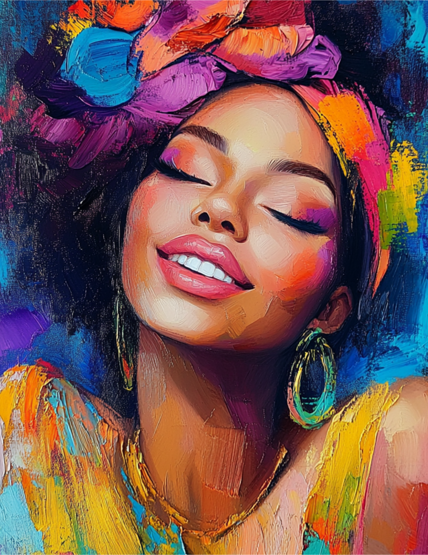 Joyful Colors  (FD+AB) 50x65cm 🔘🔲