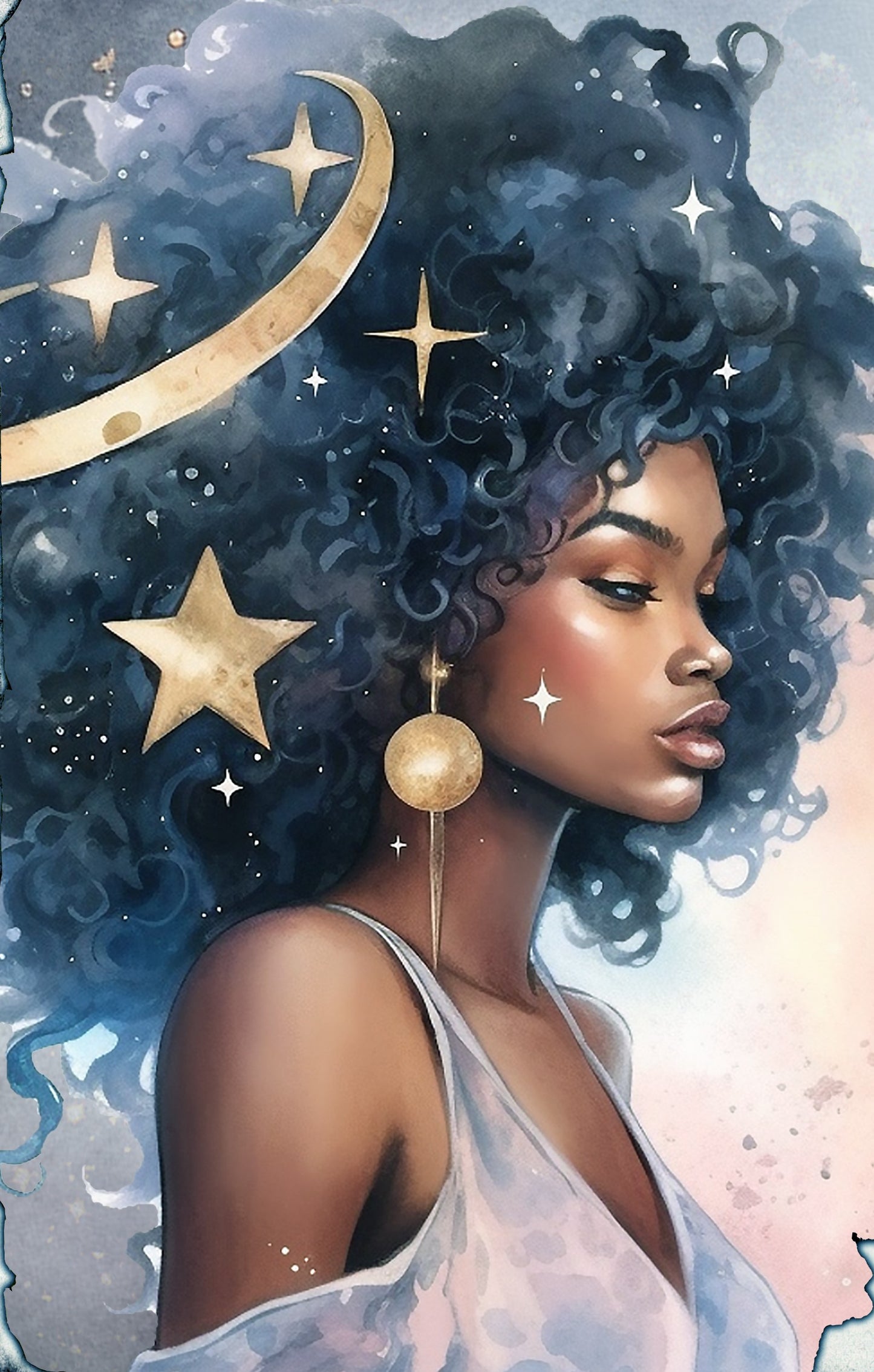 Moonlit Cosmos Queen (FD+ Metallic) 50x70cm 🔘🔲
