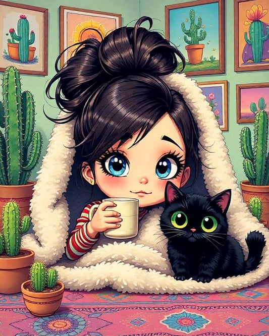 Cocoa & Cactus Snuggles (3FD+2Metallic Drills)