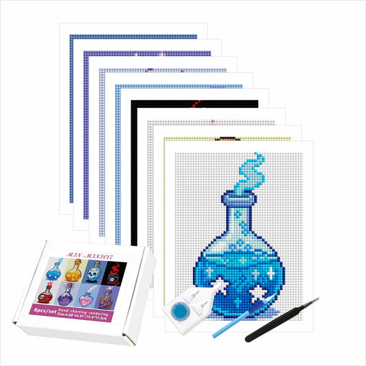 MINI – Magical Potion Bottles 12x17cm – Square Drills