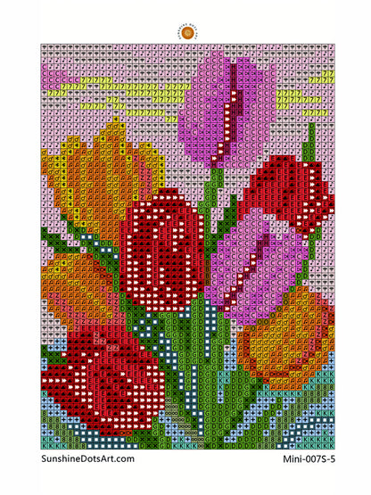 MINI - Story of Flowers (AB) 11x15cm - Square Drills