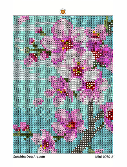 MINI - Story of Flowers (AB) 11x15cm - Square Drills