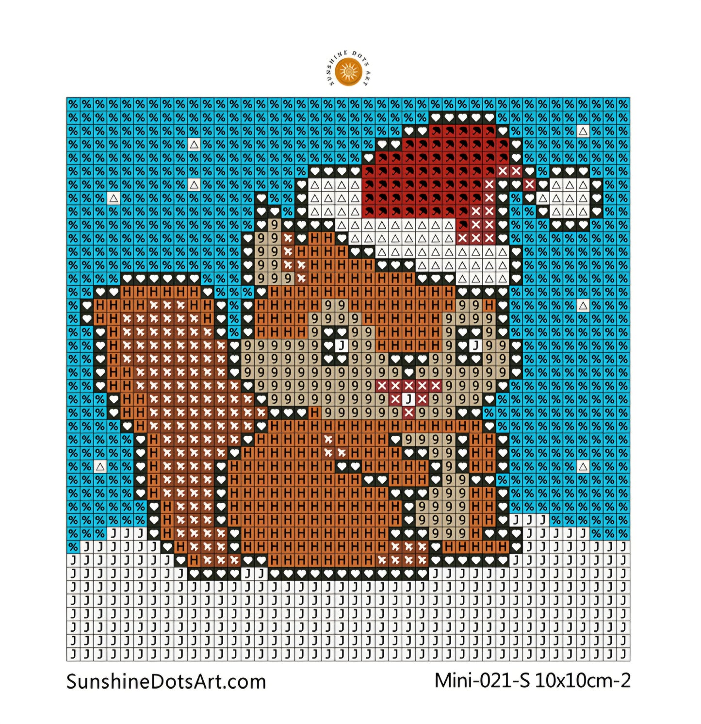 MINI - Christmas Animals (AB+FD) 10x10cm - Square Drills