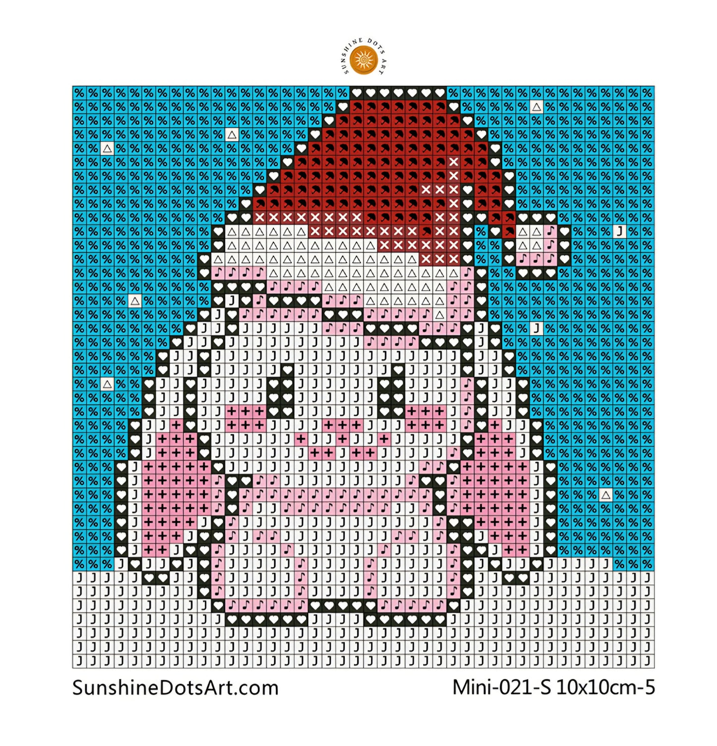 MINI - Christmas Animals (AB+FD) 10x10cm - Square Drills