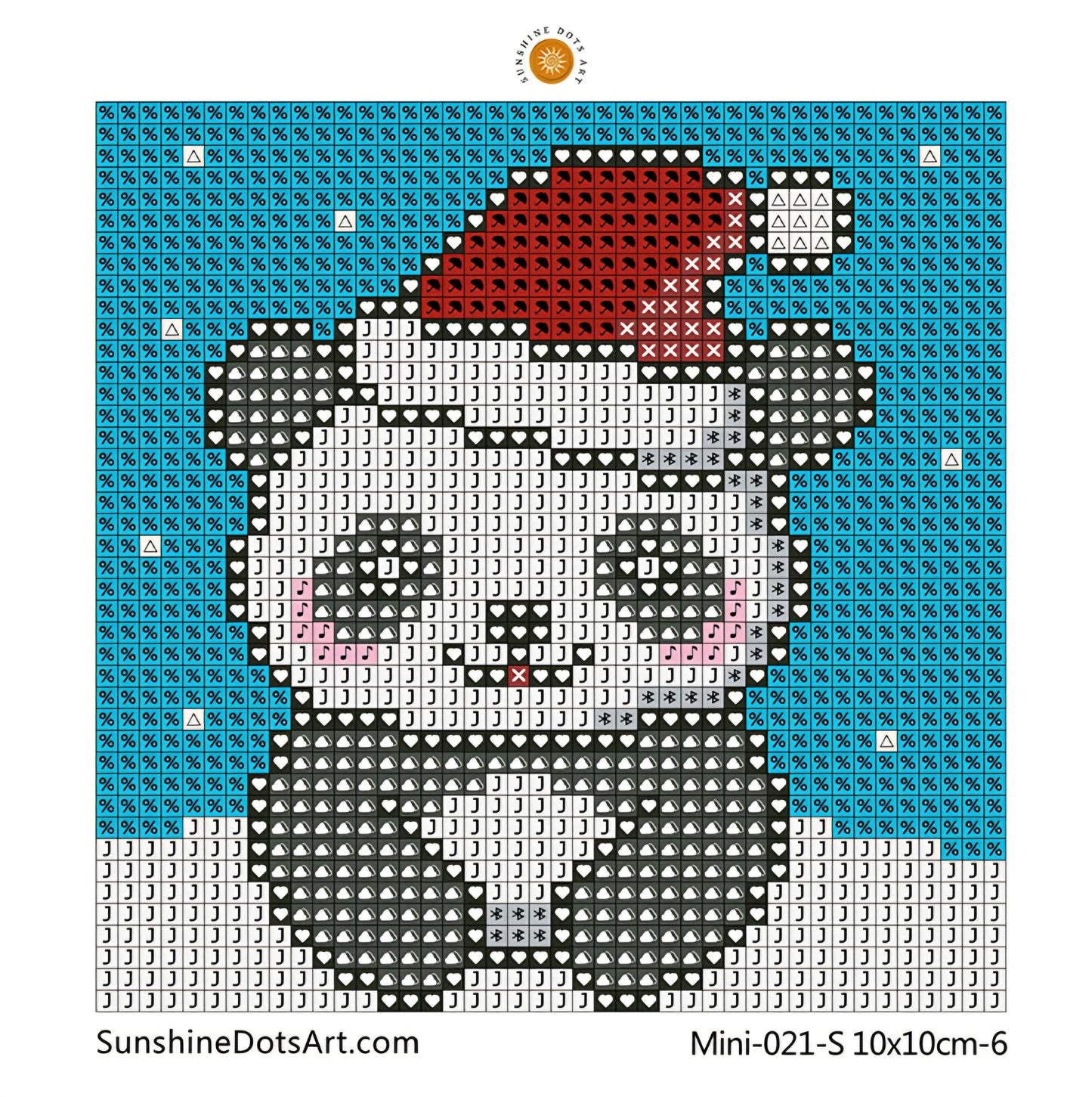 MINI - Christmas Animals (AB+FD) 10x10cm - Square Drills