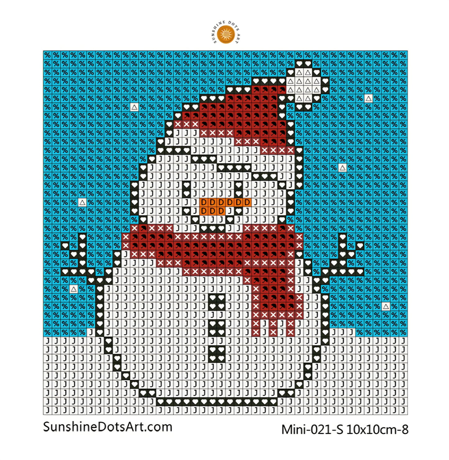 MINI - Christmas Animals (AB+FD) 10x10cm - Square Drills