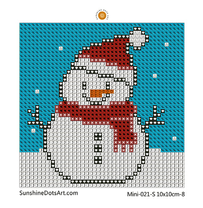 MINI - Christmas Animals (AB+FD) 10x10cm - Square Drills