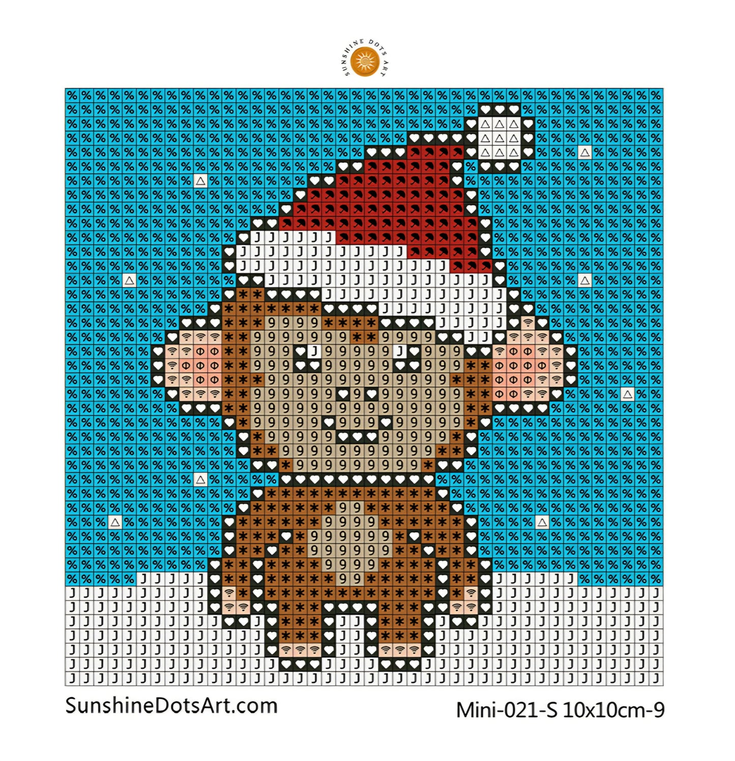 MINI - Christmas Animals (AB+FD) 10x10cm - Square Drills