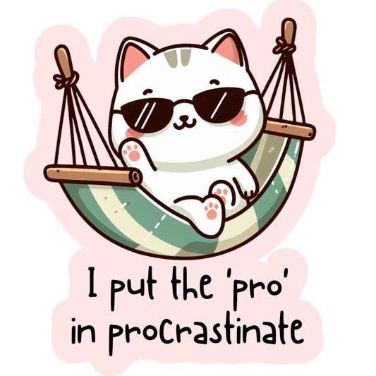 Professional Procrastinator (FD+AB) 50x50cm 🔘🔲