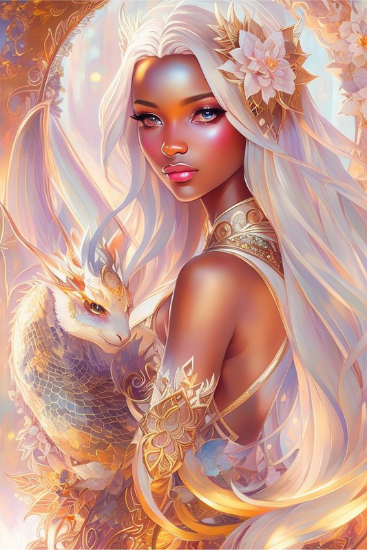 Celestial Dragon Empress (FD+AB) 50x70cm 🔘🔲