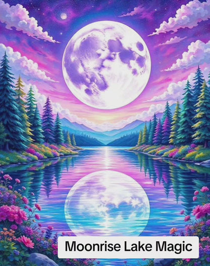 Moonrise Lake Magic (FD+Metallic Drills)
